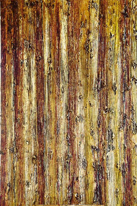 Textured yellow brown painting