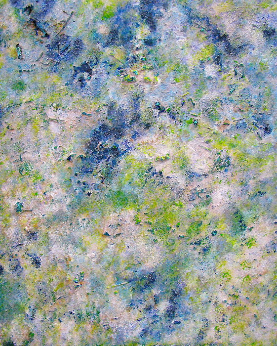 Textured painting with pastel colors