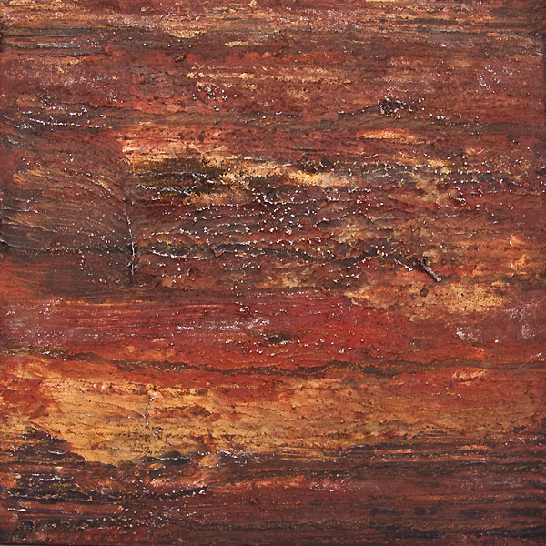 Textured brown and red painting